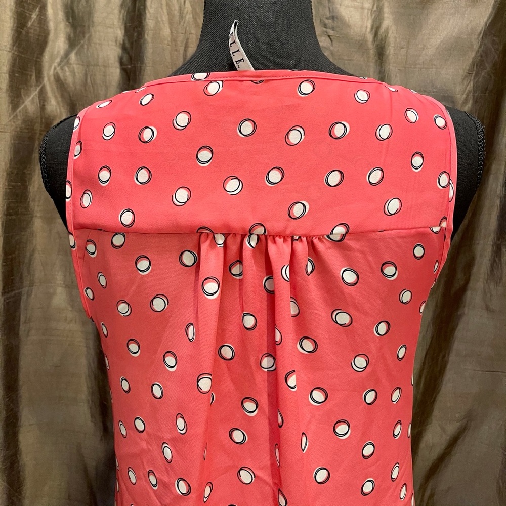 Elle Ruffled front, polka dot blouse - Picture 2 of 2